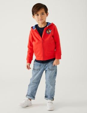 Erkek Çocuk Kırmızı Spider-Man™ Fermuarlı Sweatshirt (2-7 Yaş)