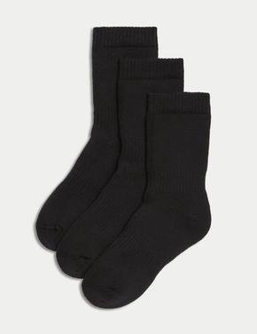 Çocuk Siyah 3'lü Freshfeet™ Termal Çorap (7-10 Yaş)