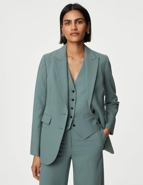 Kadın Yeşil Tailored Fit Blazer Ceket