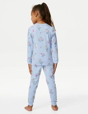 Çocuk Mor Disney Frozen™ Uzun Kollu Pijama Takımı (2-10 Yaş)