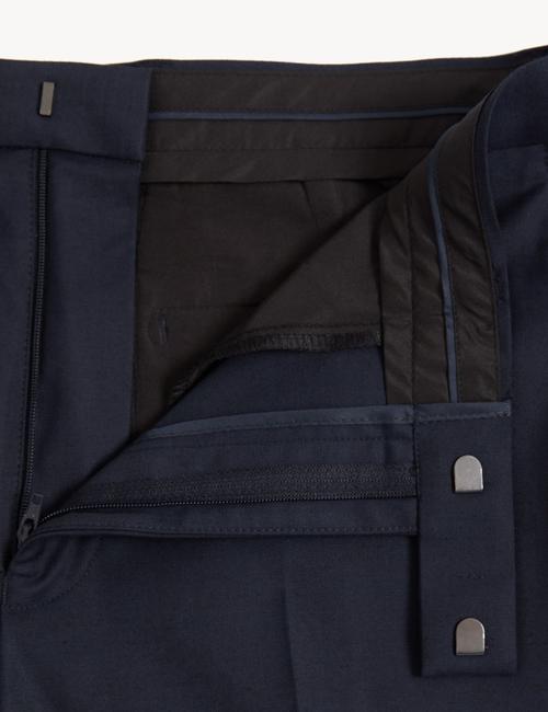 Lacivert Slim Fit Klasik Pantolon