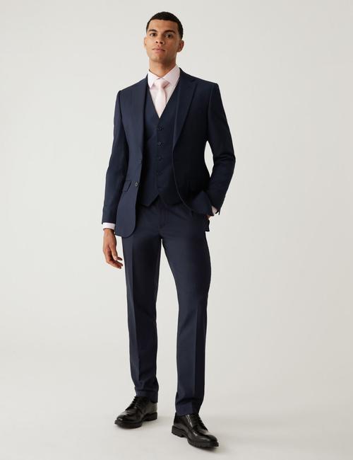 Lacivert Slim Fit Klasik Pantolon