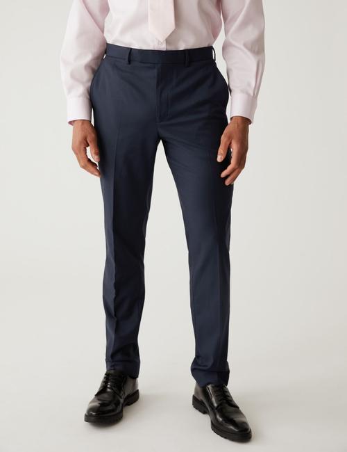 Lacivert Slim Fit Klasik Pantolon