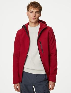 Erkek Kırmızı Stormwear™ Kapüşonlu Shoftshell Ceket
