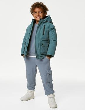 Erkek Çocuk Yeşil Stormwear™ Kapüşonlu Mont (2-7 Yaş)