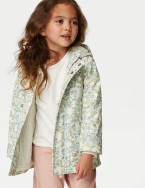 Kız Çocuk Multi Renk Çiçek Desenli Stormwear™ Balıkçı Mont (2-7 Yaş)