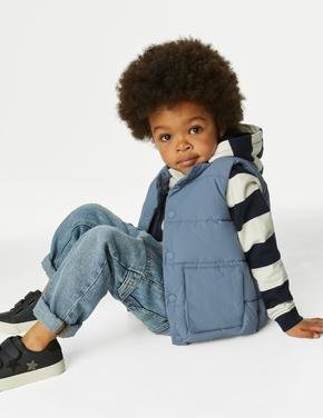 Erkek Çocuk Mavi Stormwear™ Puffer Şişme Yelek (2-7 Yaş)