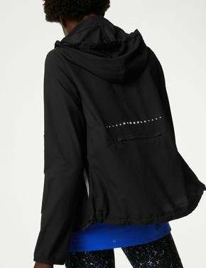 Kadın Siyah Stormwear™ Regular Fit Kapüşonlu Ceket