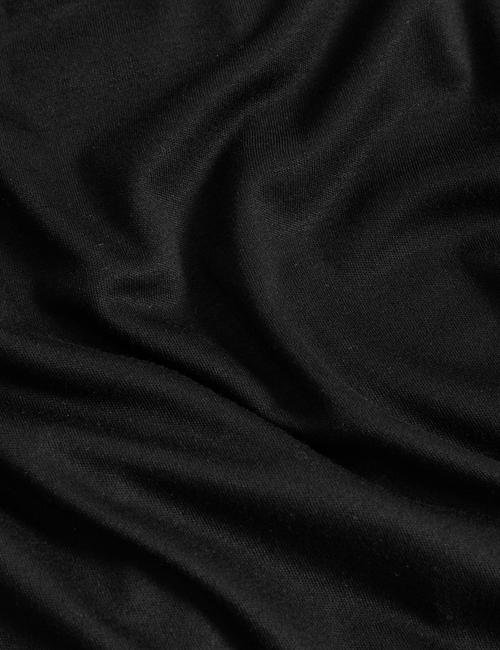 Siyah Regular Fit Uzun Kollu Örme Bluz