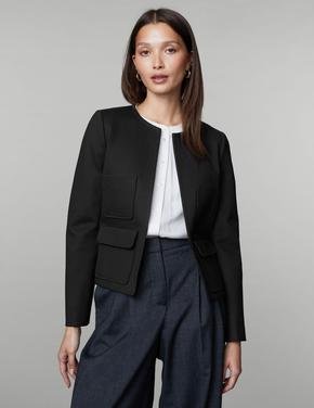 Kadın Siyah Regular Fit Ceket
