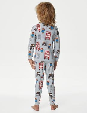 Çocuk Mavi Paddington™ Uzun Kollu Pijama Takımı (1-7 Yaş)