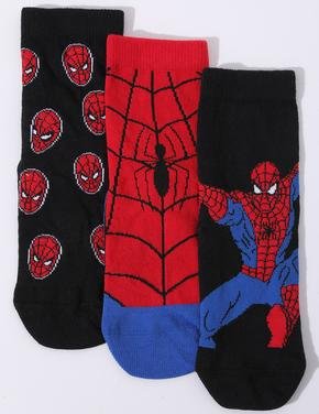 Çocuk Kırmızı 3'lü Spider-Man™ Çorap