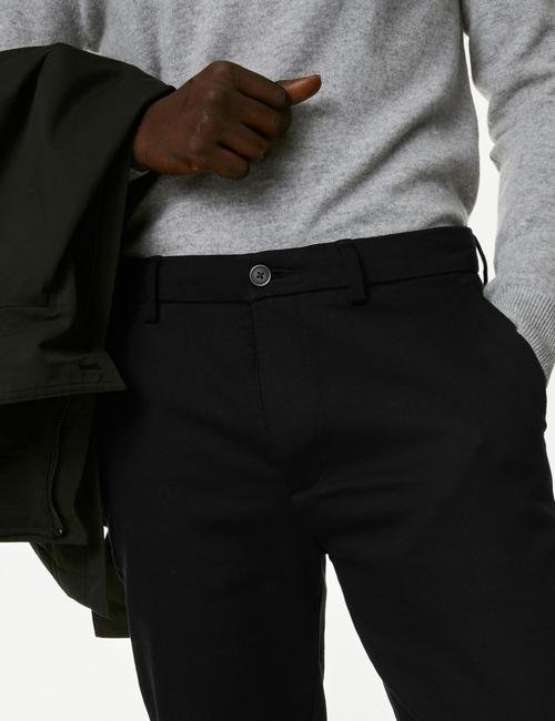 Siyah Mix Slim Fit Italian Pantolon