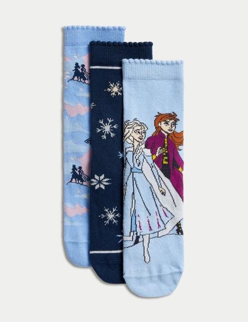 Mavi 3'lü Frozen™ Çorap