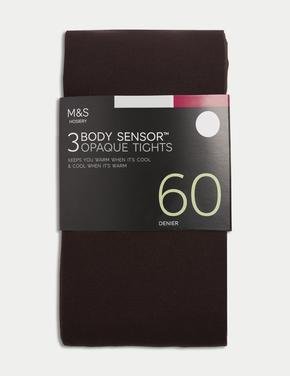 Kadın Kahverengi 3'lü 60 Denye Body Sensor™ Opak Külotlu Çorap Seti
