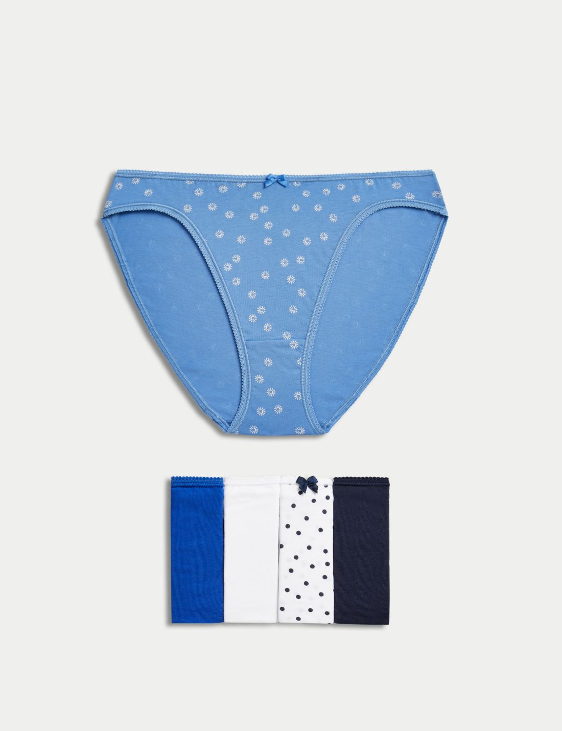 5'li Cotton Lycra® High Leg Külot Seti