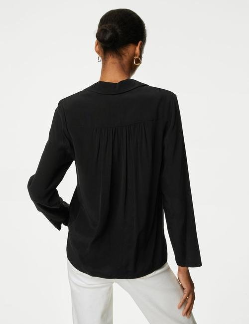 Siyah Regular Fit Uzun Kollu Gömlek