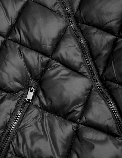 Siyah Stormwear™ Kapüşonlu Puffer Şişme Mont (6-16 Yaş)