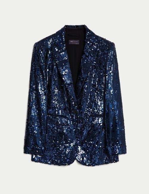 Mavi Payetli Tailored Fit Blazer Ceket