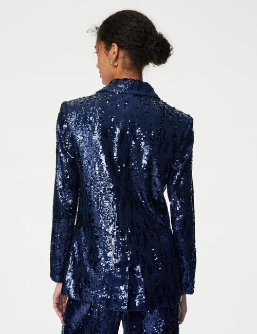 Mavi Payetli Tailored Fit Blazer Ceket