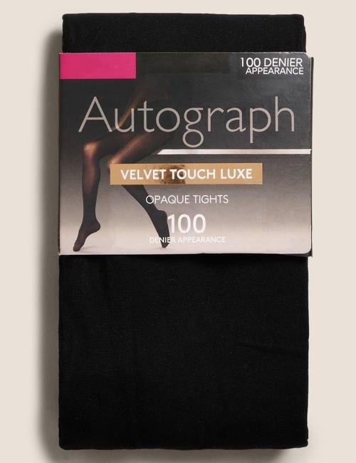 Siyah 100 Denye Velvet Touch Luxe Külotlu Çorap