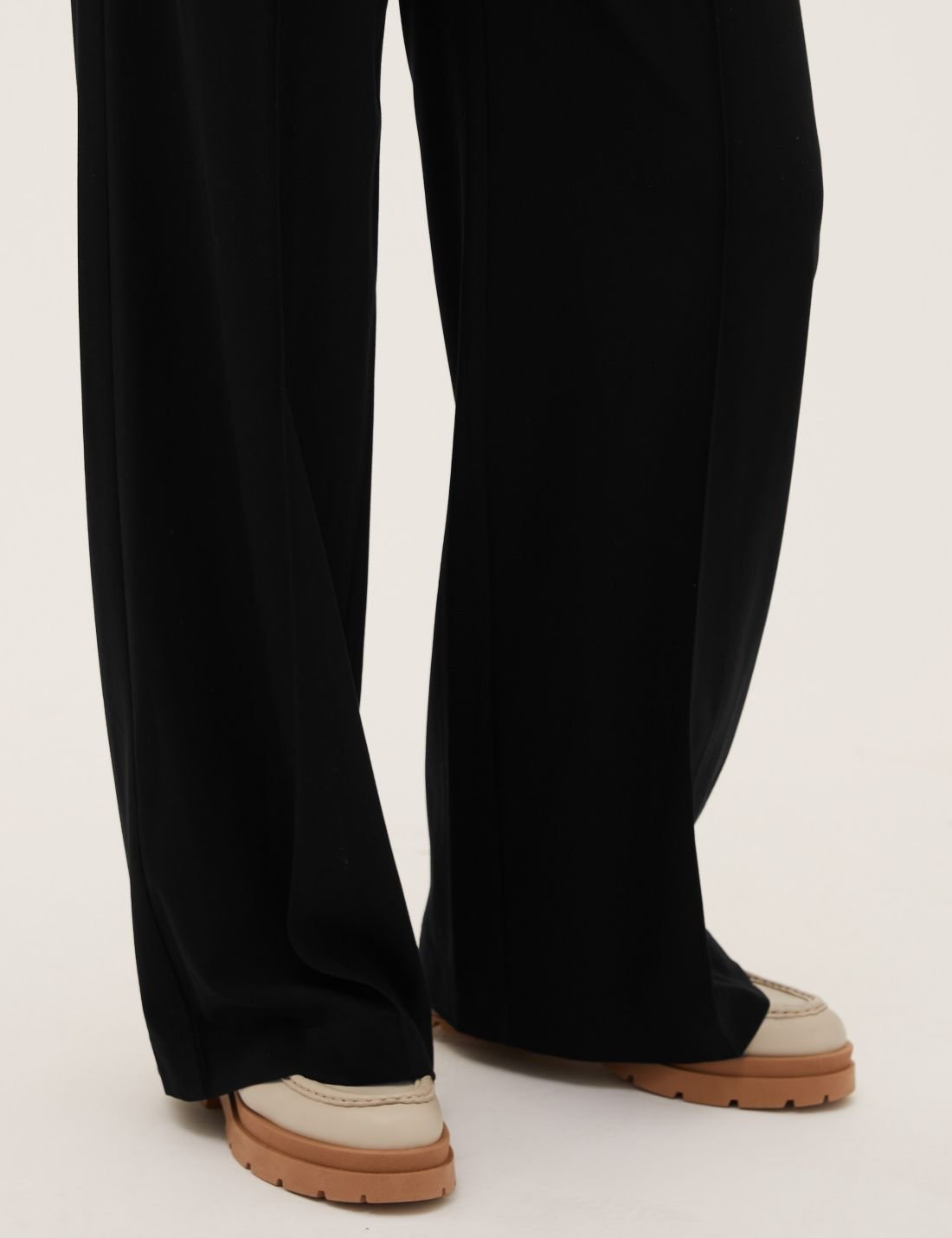 Regular Fit Wide Leg Pantolon