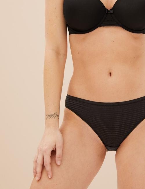 Siyah Mix 4'lü Dikişsiz Bikini Külot Seti