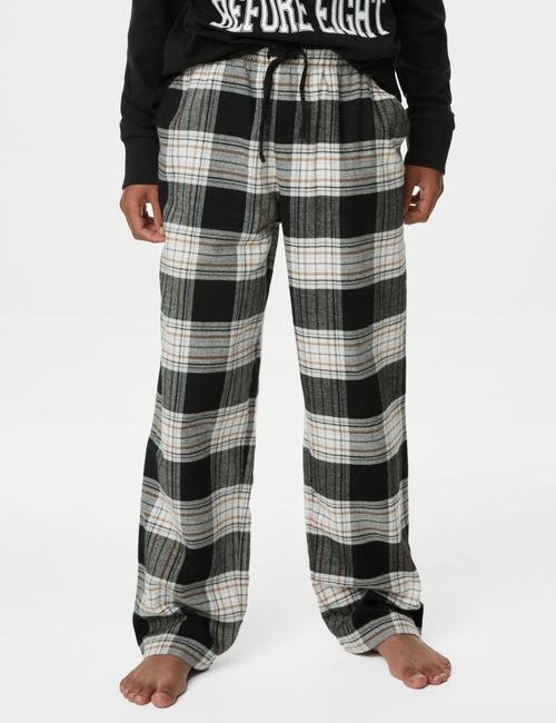 Siyah Saf Pamuklu Spencer Bear™ Pijama Takımı (6-16 Yaş)