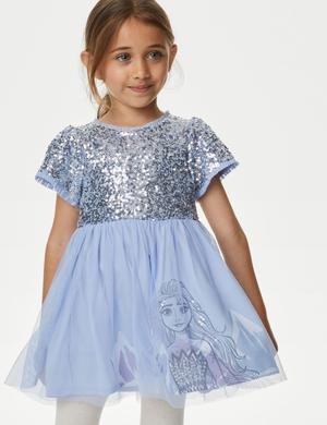 Disney Frozen™ Kısa Kollu Tütü Elbise (2-7 Yaş)