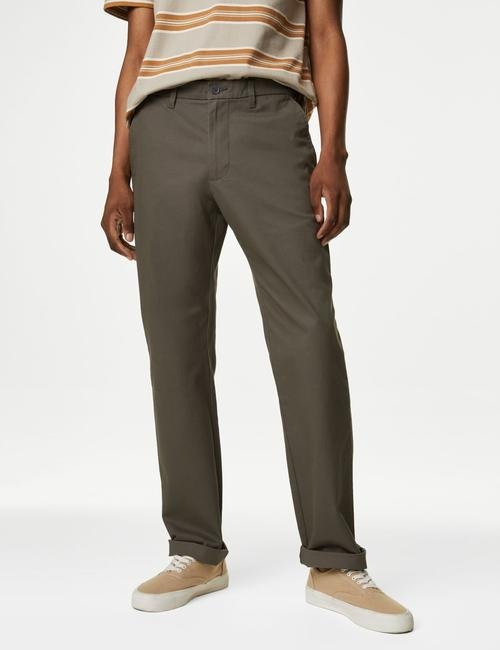 Kahverengi Regular Fit Chino Pantolon