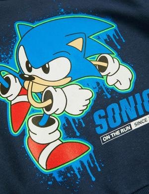 Sonic the Hedgehog™ Yuvarlak Yaka Sweatshirt (2-7 Yaş)