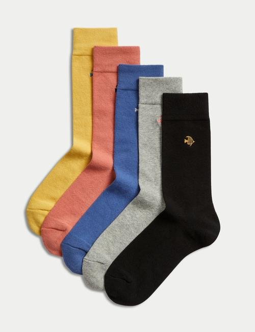 Multi Renk 5'li Balık Desenli Cool & Fresh™ Çorap Seti