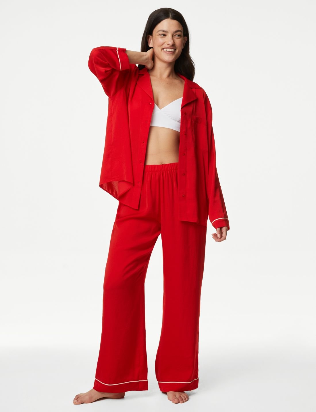 Regular Fit Dream Satin™ Pijama Takımı