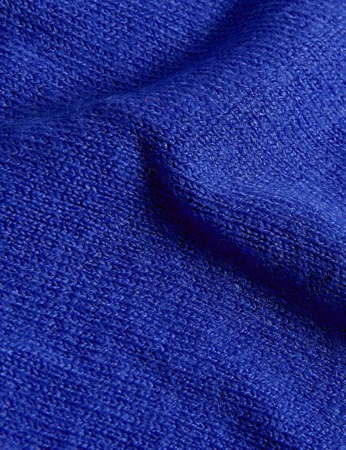 Elektrik Mavisi Supersoft Yuvarlak Yaka Kazak