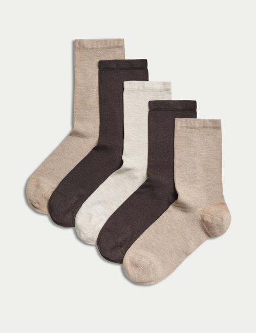 Kahverengi 5'li Sumptuously Soft™ Çorap Seti