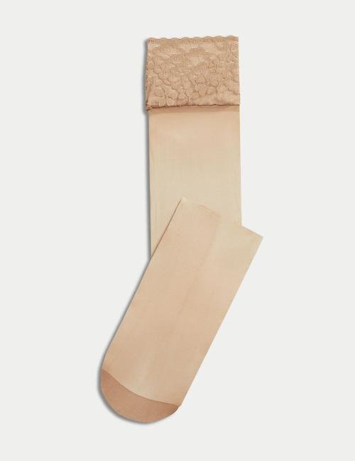 Pembe 2'li Dantel Detaylı Mat Çorap Seti