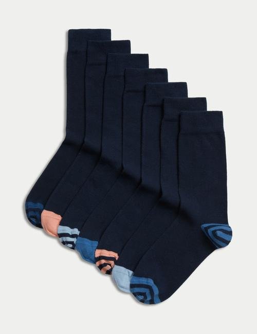 Lacivert 7'li Cool & Fresh™ Çorap Seti