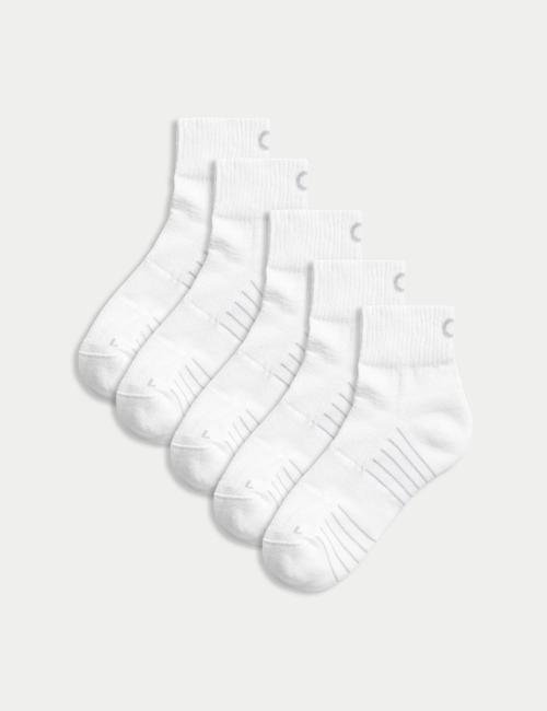 Beyaz 5'li Trainer Liners™ Spor Çorabı Seti