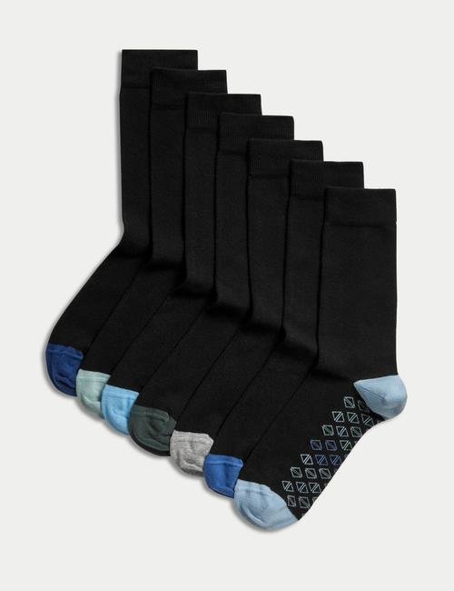 Siyah Mix 7'li Cool & Fresh™ Çorap Seti