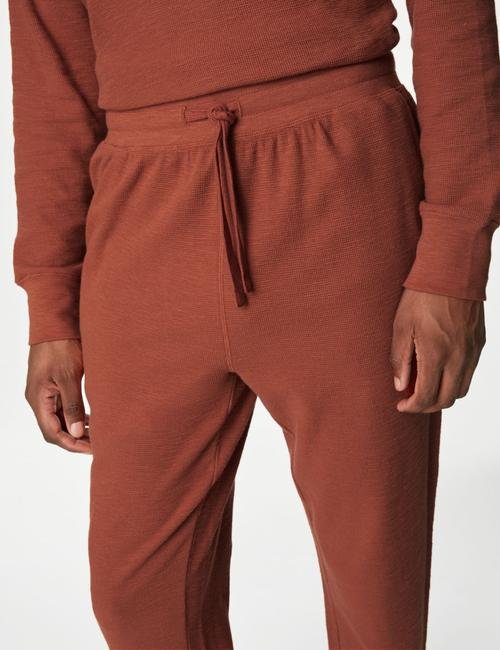 Turuncu Saf Pamuklu Regular Fit Pijama Altı