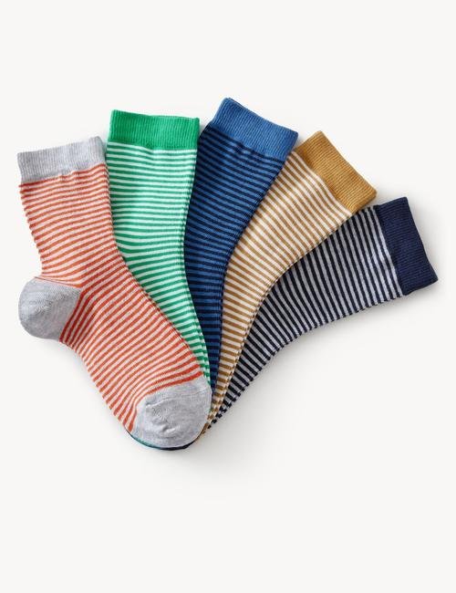 Multi Renk 5'li Çizgili Çorap