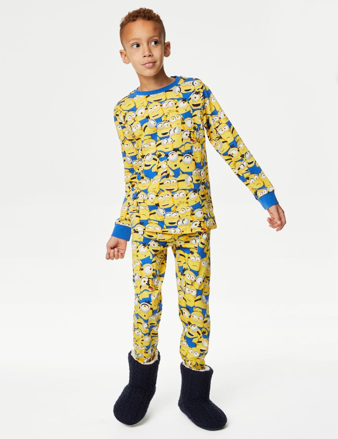 Saf Pamuklu Minions™ Pijama Takımı (3-16 Yaş)