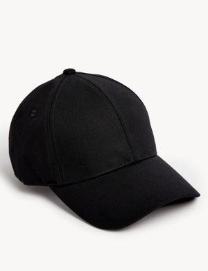 Saf Pamuklu Beyzbol Şapka
