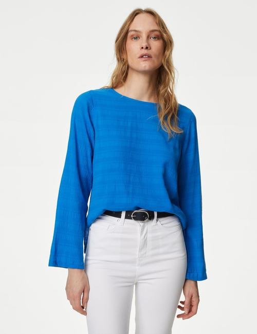 Mavi Regular Fit Uzun Kollu Bluz