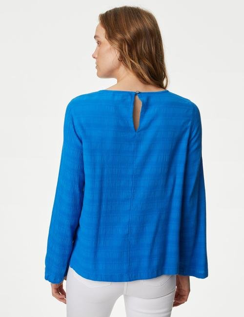 Mavi Regular Fit Uzun Kollu Bluz
