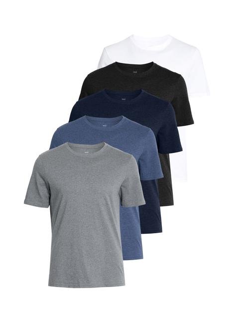 Mavi 5'li Pamuklu Kısa Kollu T-Shirt