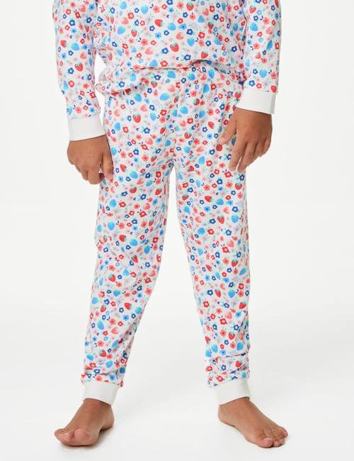 Multi Renk Saf Pamuklu Uzun Kollu Pijama Takımı (1-8 Yaş)