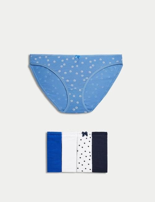 Mavi 5'li Cotton Lycra® Bikini Külot Seti