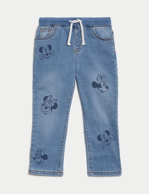 Mavi Regular Fit Minnie Mouse™ Jean Pantolon (2-7 Yaş)