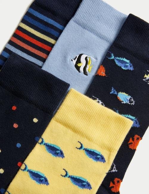 Sarı 5'li Cool & Fresh™ Çorap Seti